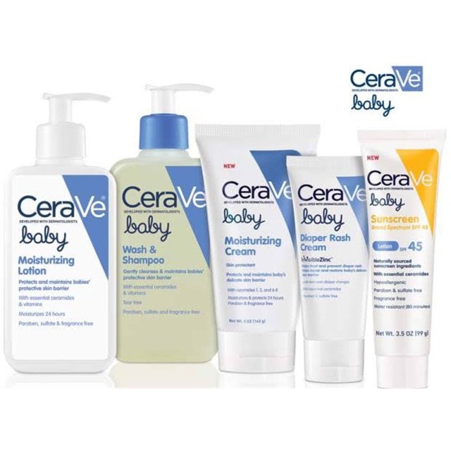 cerave baby moisturizing cream 5oz for sensitive skin eczema kids ...